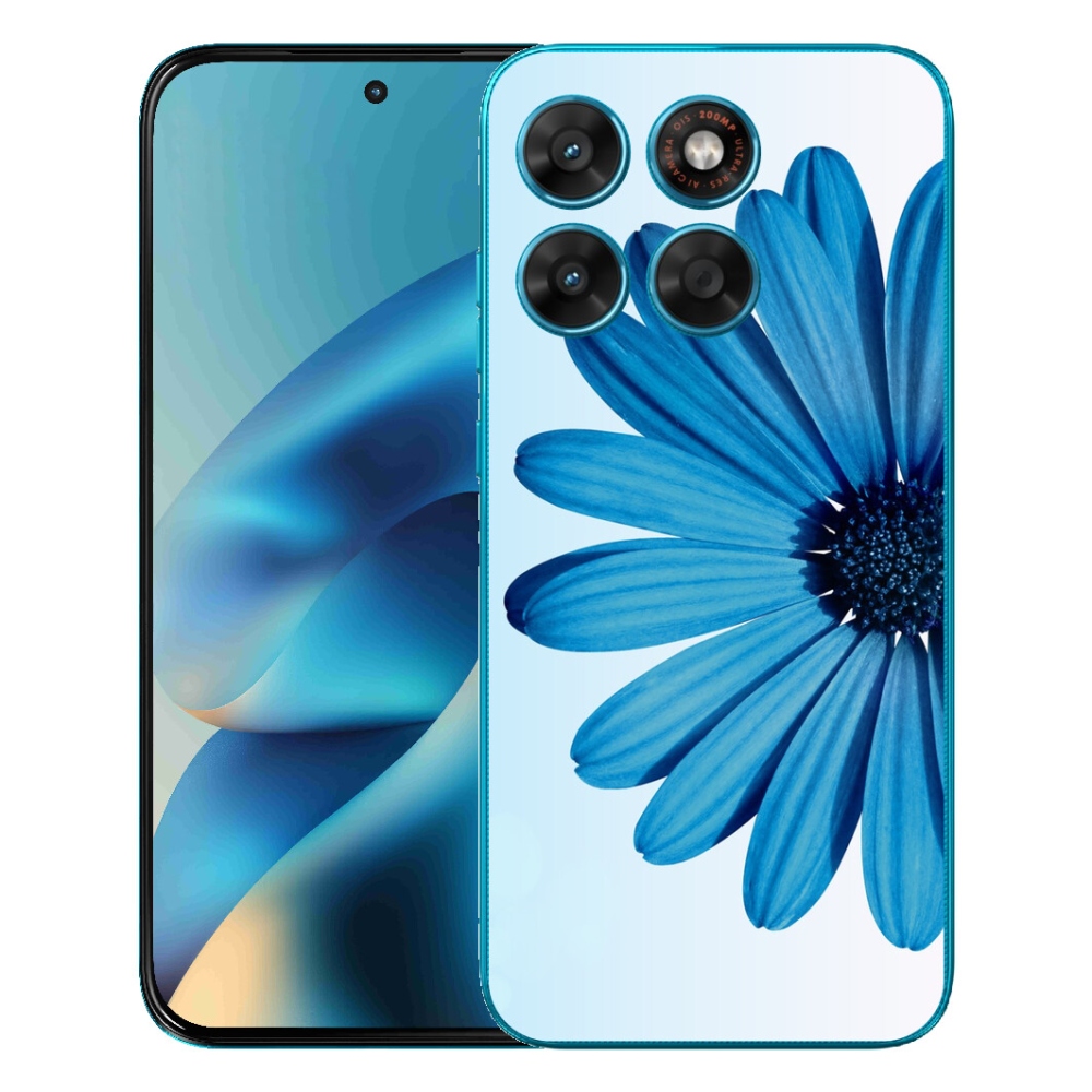 Gelový kryt mmCase na Motorola Moto G87/G77/G67 - modrá kopretina