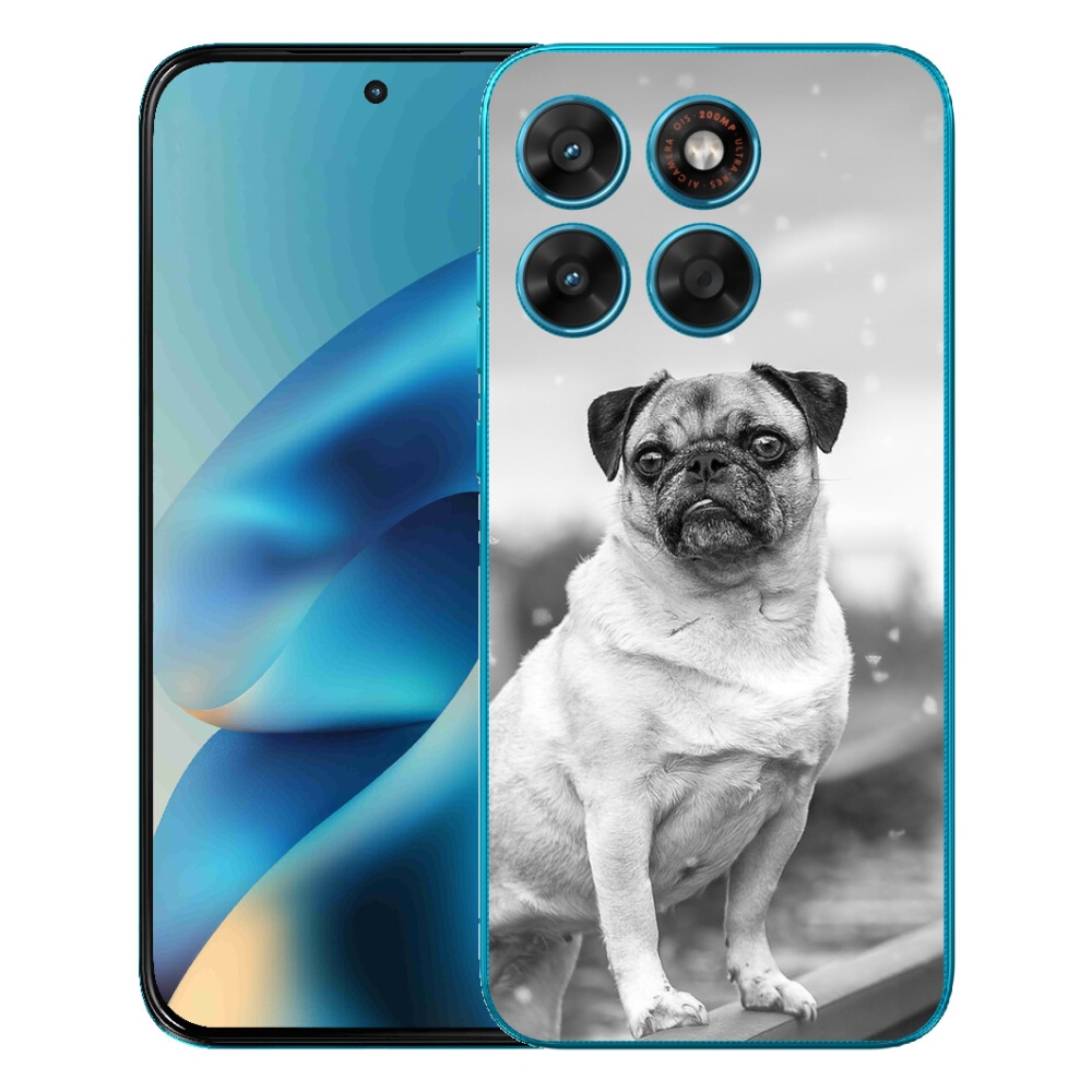 Gelový kryt mmCase na Motorola Moto G87/G77/G67 - mops