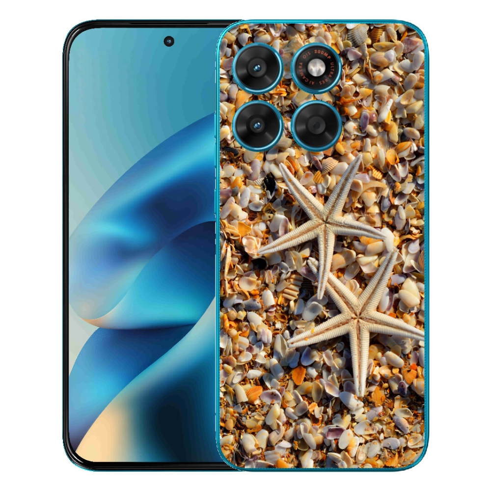 Gelový kryt mmCase na Motorola Moto G87/G77/G67 - mořské hvězdice