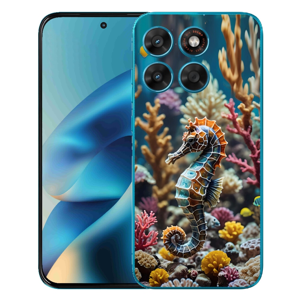 Gelový kryt mmCase na Motorola Moto G87/G77/G67 - mořský koník 2