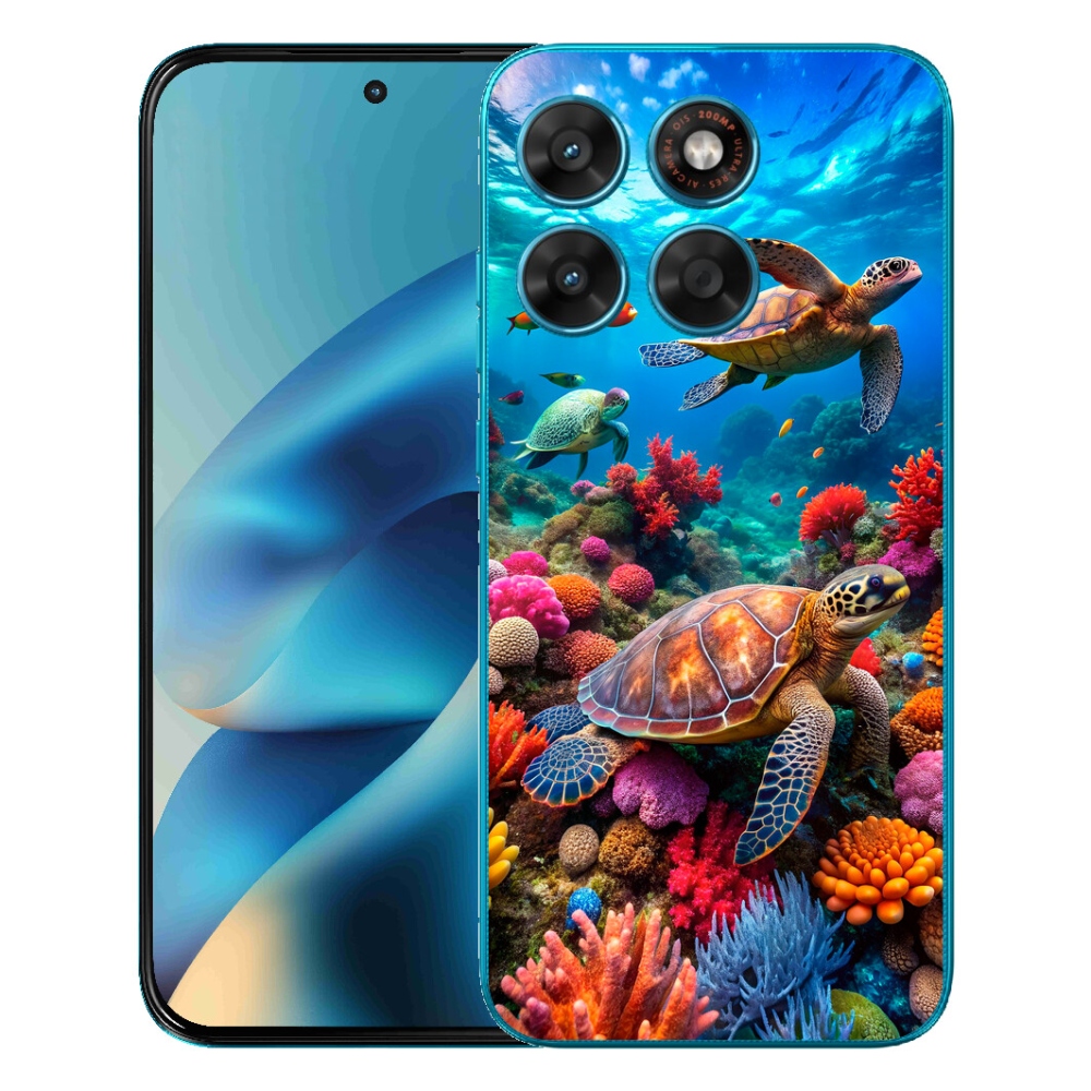 Gelový kryt mmCase na Motorola Moto G87/G77/G67 - mořský svět 2