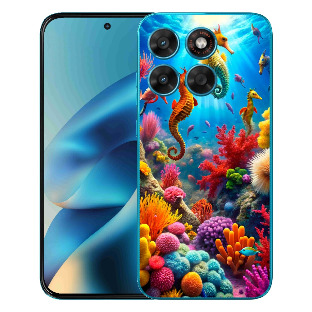 Gelový kryt mmCase na Motorola Moto G87/G77/G67 - mořský svět 3