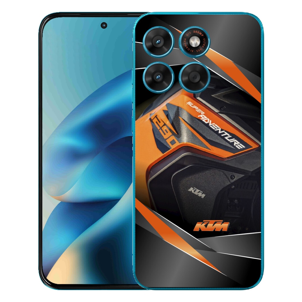Gelový kryt mmCase na Motorola Moto G87/G77/G67 - motorka ktm