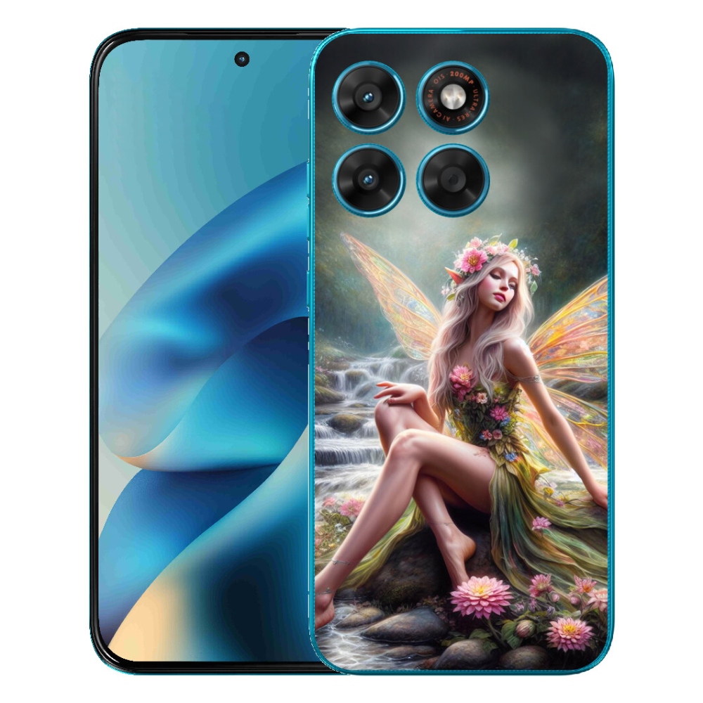 Gelový kryt mmCase na Motorola Moto G87/G77/G67 - motýlí žena 1
