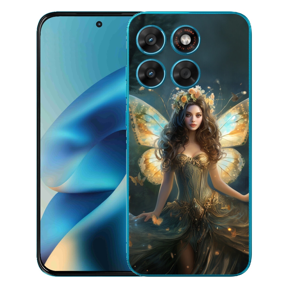 Gelový kryt mmCase na Motorola Moto G87/G77/G67 - motýlí žena