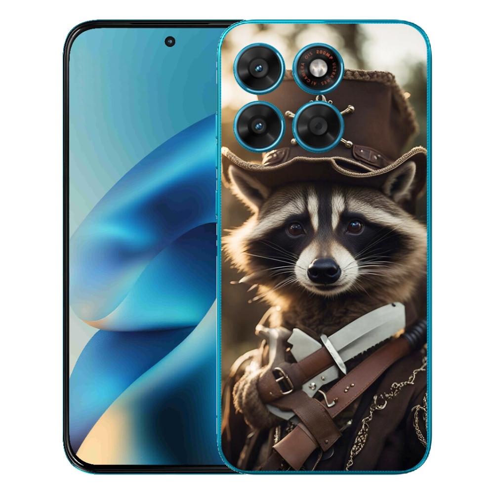 Gelový kryt mmCase na Motorola Moto G87/G77/G67 - mýval v uniformě