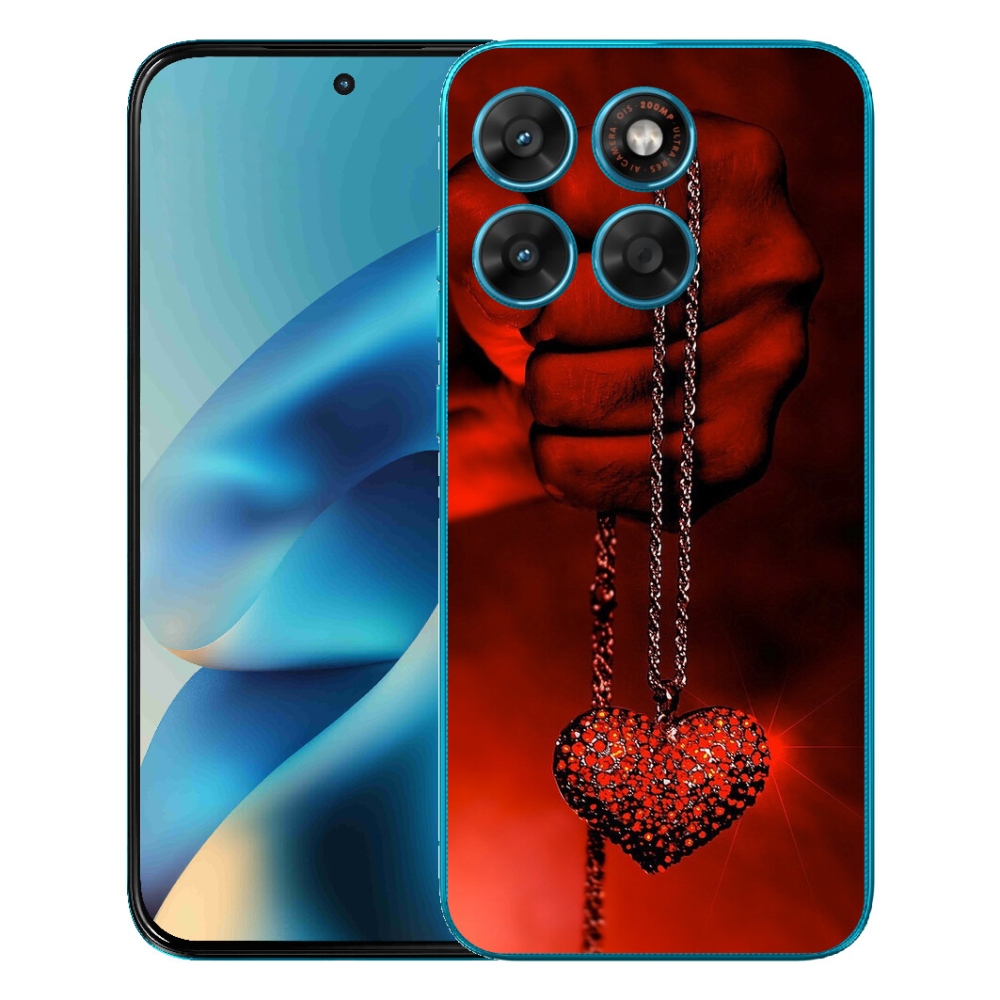 Gelový kryt mmCase na Motorola Moto G87/G77/G67 - náhrdelník