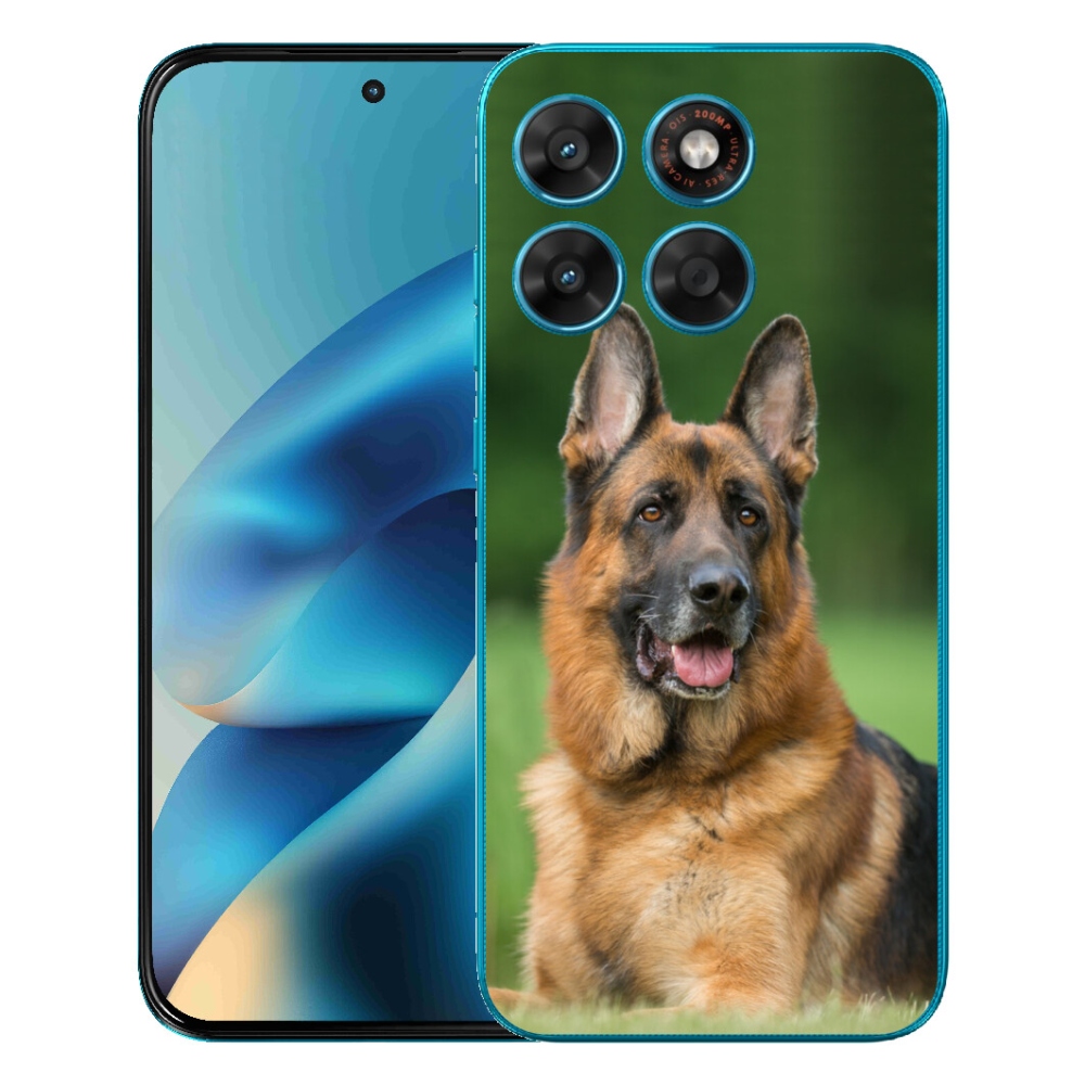 Gelový kryt mmCase na Motorola Moto G87/G77/G67 - německý ovčák