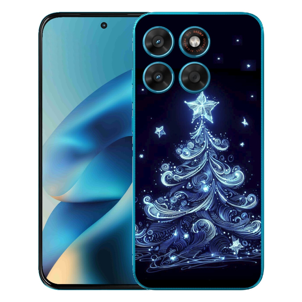 Gelový kryt mmCase na Motorola Moto G87/G77/G67 - neonový vánoční stromek 4