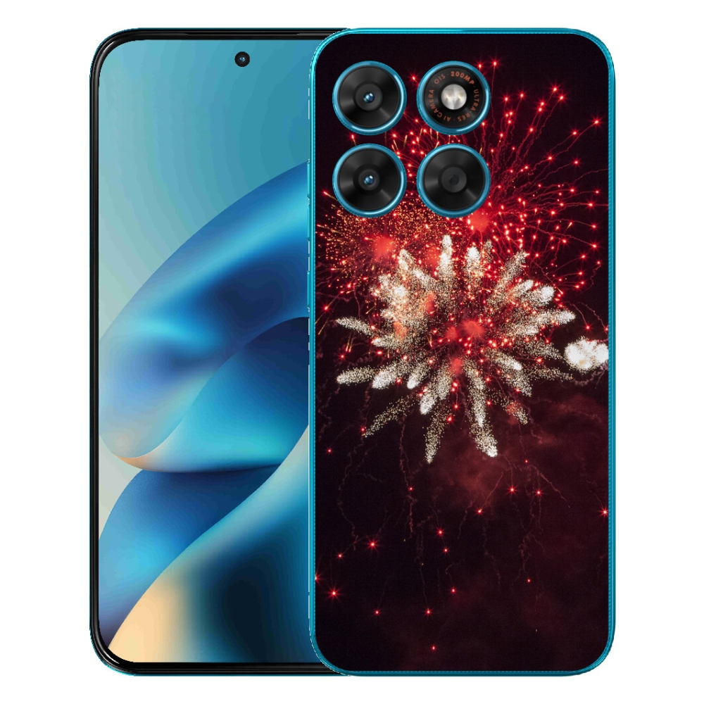 Gelový kryt mmCase na Motorola Moto G87/G77/G67 - ohňostroj
