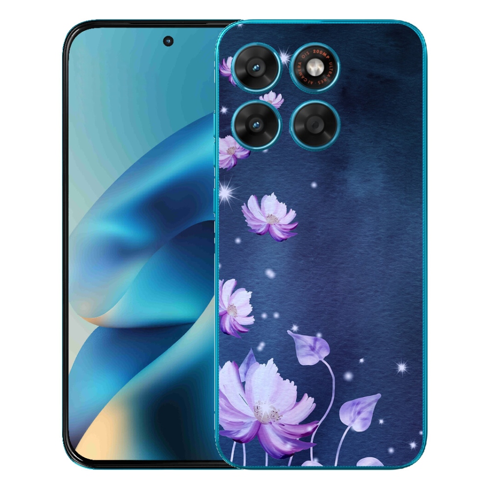 Gelový kryt mmCase na Motorola Moto G87/G77/G67 - padající květy
