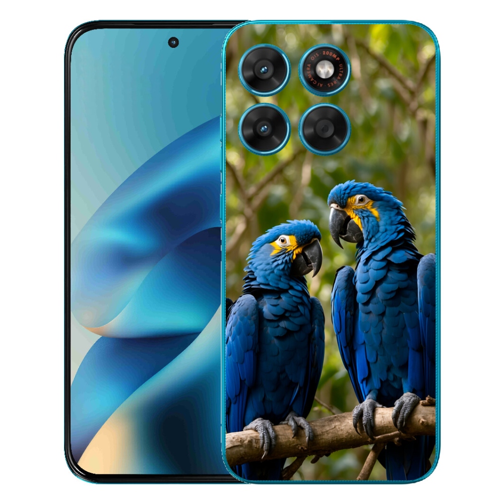 Gelový kryt mmCase na Motorola Moto G87/G77/G67 - papouščí duo
