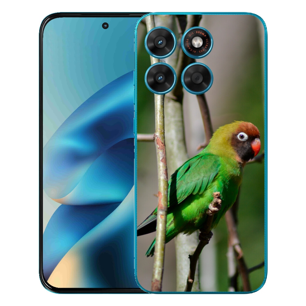 Gelový kryt mmCase na Motorola Moto G87/G77/G67 - papoušek agapornis