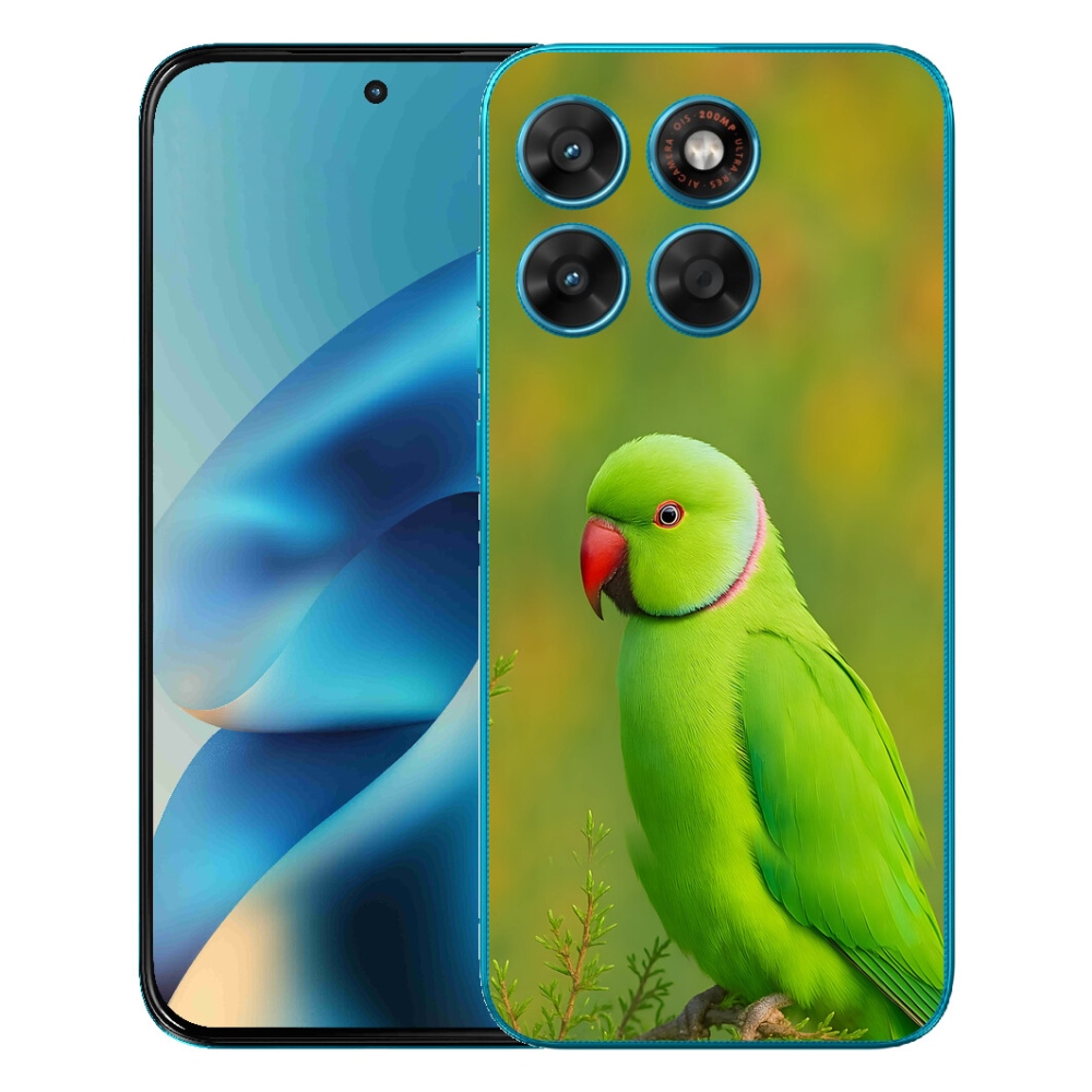 Gelový kryt mmCase na Motorola Moto G87/G77/G67 - papoušek alexandr 2