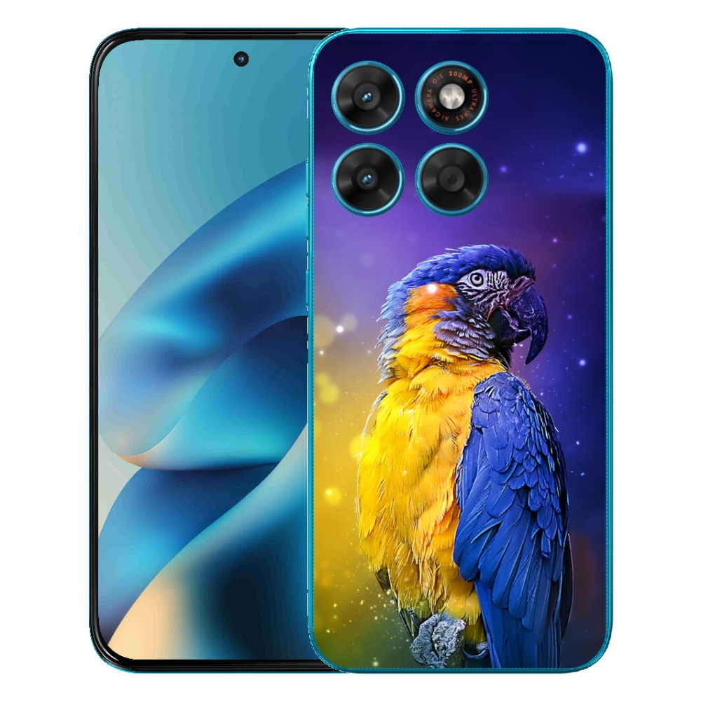 Gelový kryt mmCase na Motorola Moto G87/G77/G67 - papoušek ara 1
