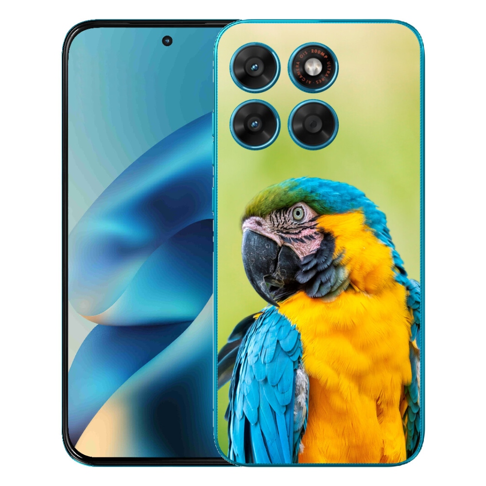 Gelový kryt mmCase na Motorola Moto G87/G77/G67 - papoušek ara 2