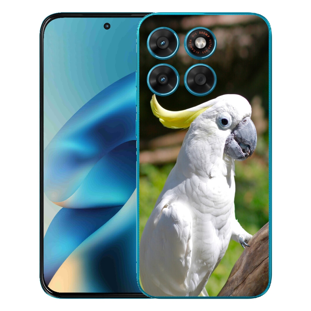 Gelový kryt mmCase na Motorola Moto G87/G77/G67 - papoušek kakadu 2