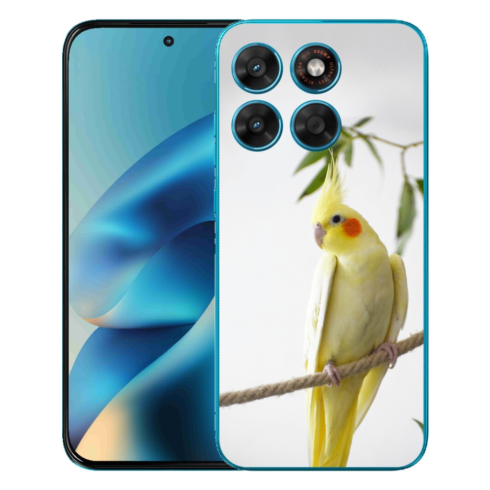 Gelový kryt mmCase na Motorola Moto G87/G77/G67 - papoušek korela chocholatá