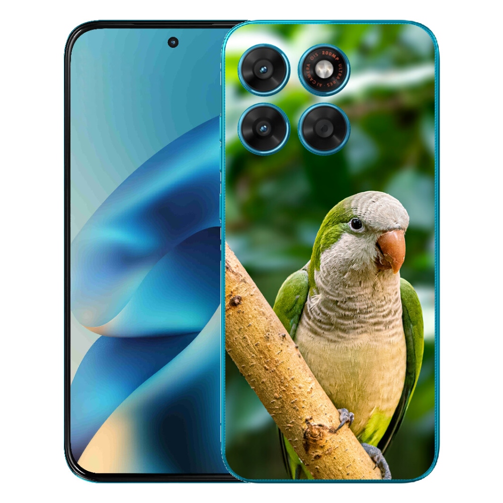 Gelový kryt mmCase na Motorola Moto G87/G77/G67 - papoušek mníšek