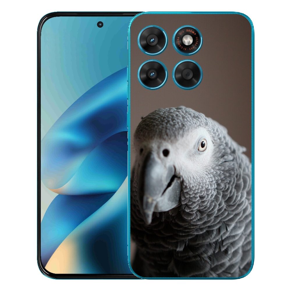 Gelový kryt mmCase na Motorola Moto G87/G77/G67 - papoušek žako 2