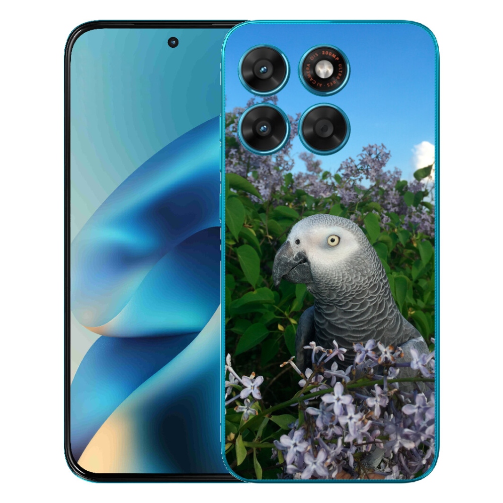 Gelový kryt mmCase na Motorola Moto G87/G77/G67 - papoušek žako