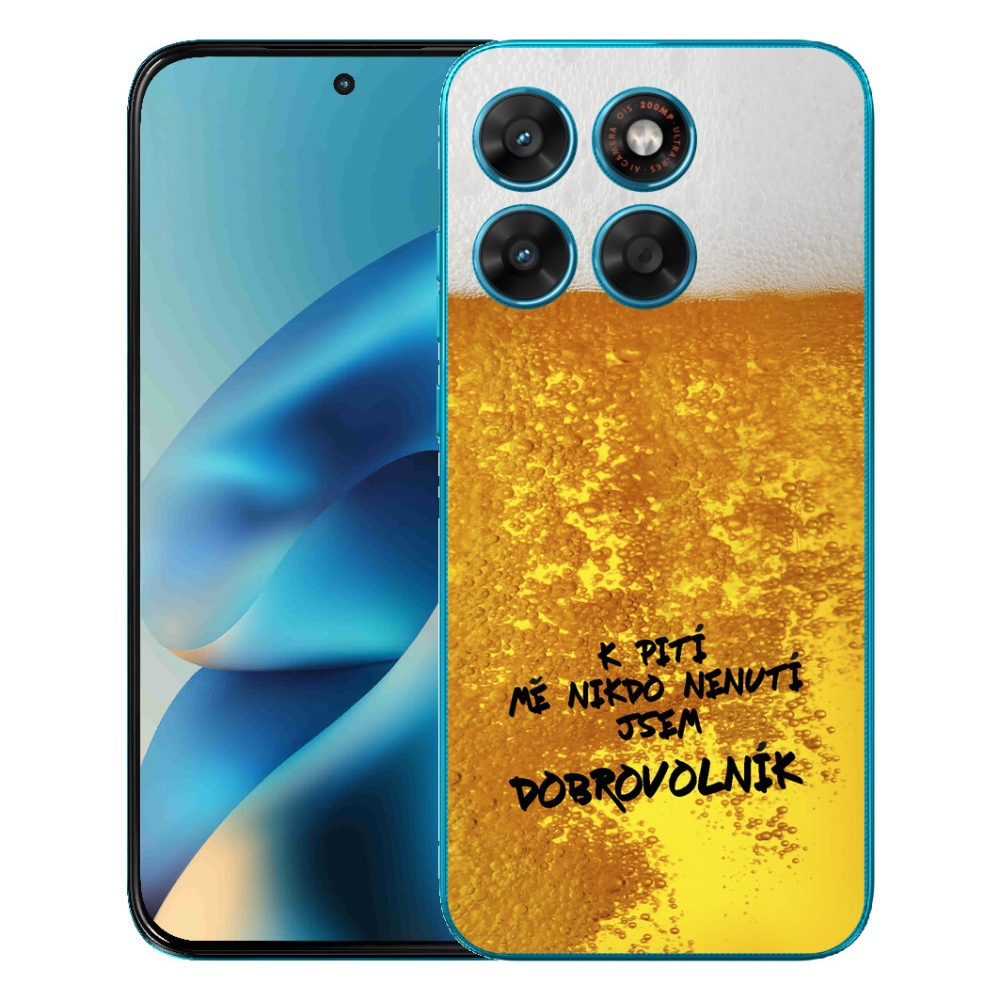 Gelový kryt mmCase na Motorola Moto G87/G77/G67 - pivní motiv 4