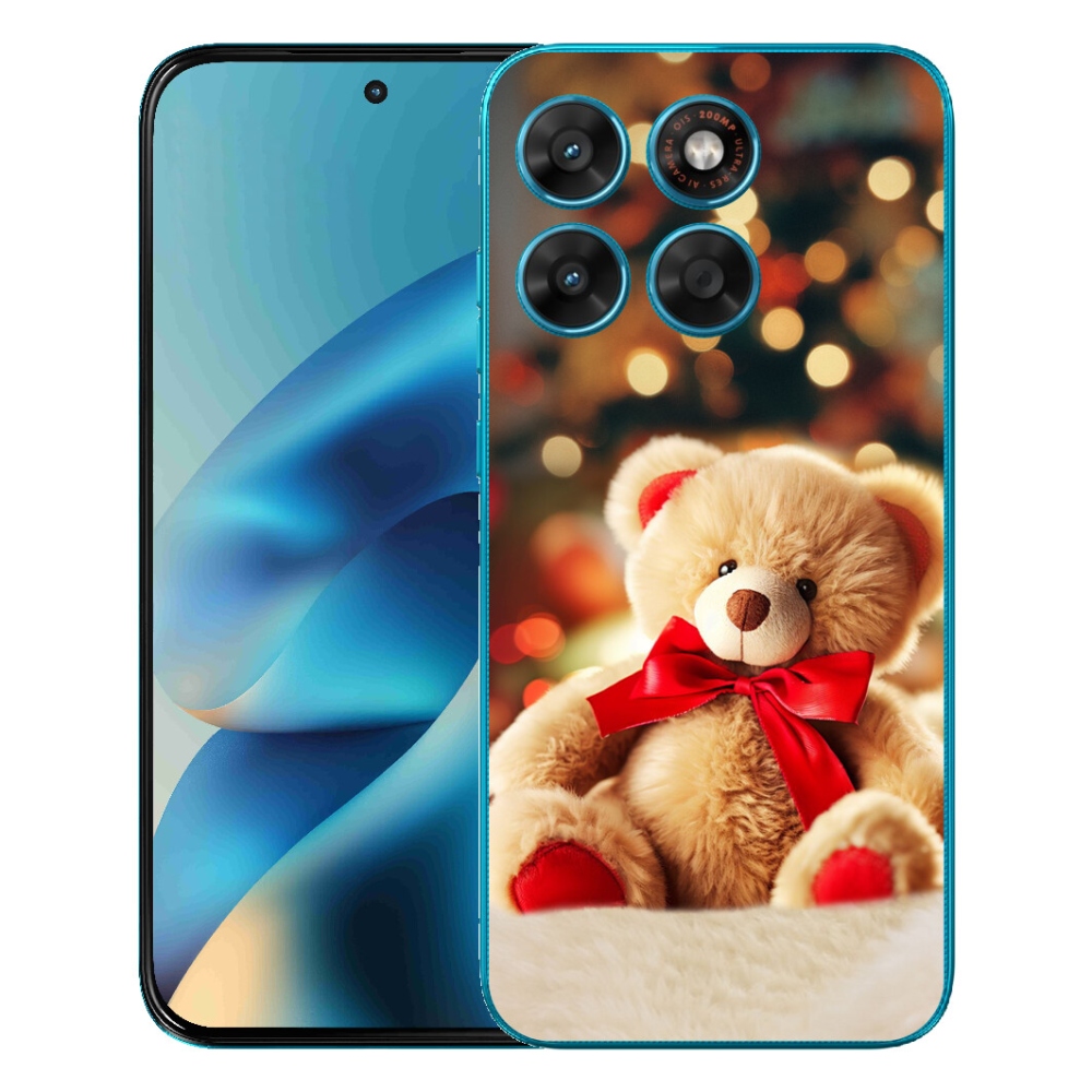 Gelový kryt mmCase na Motorola Moto G87/G77/G67 - plyšový medvídek