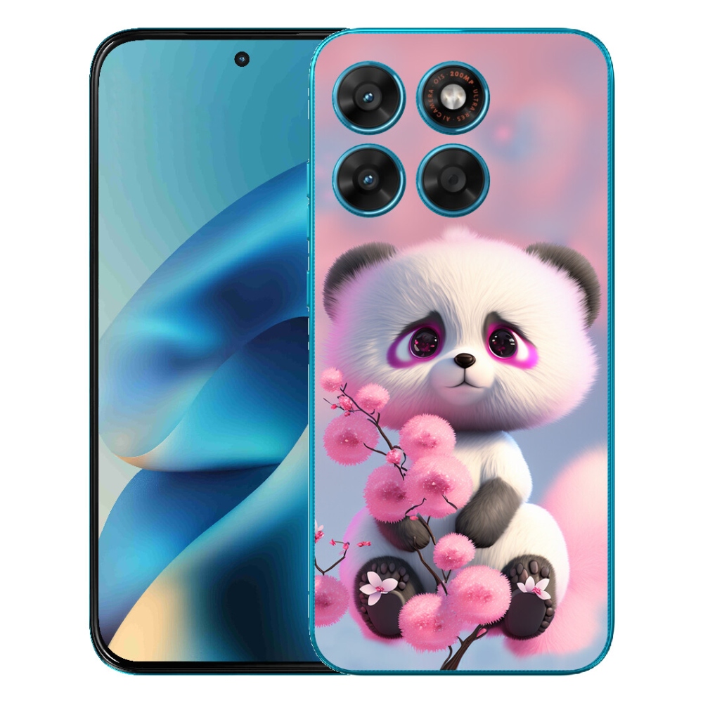 Gelový kryt mmCase na Motorola Moto G87/G77/G67 - roztomilá panda 1