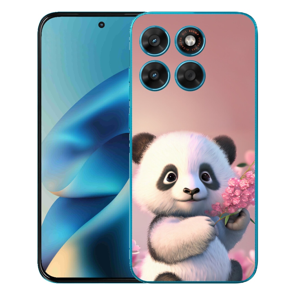 Gelový kryt mmCase na Motorola Moto G87/G77/G67 - roztomilá panda