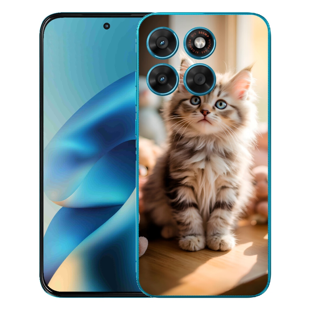 Gelový kryt mmCase na Motorola Moto G87/G77/G67 - roztomilé kotě 10