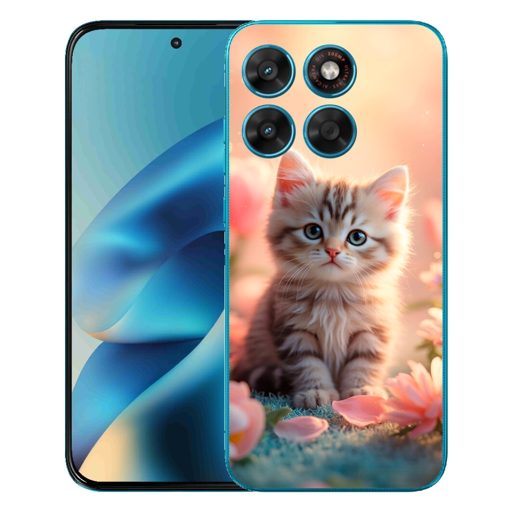 Gelový kryt mmCase na Motorola Moto G87/G77/G67 - roztomilé kotě 8
