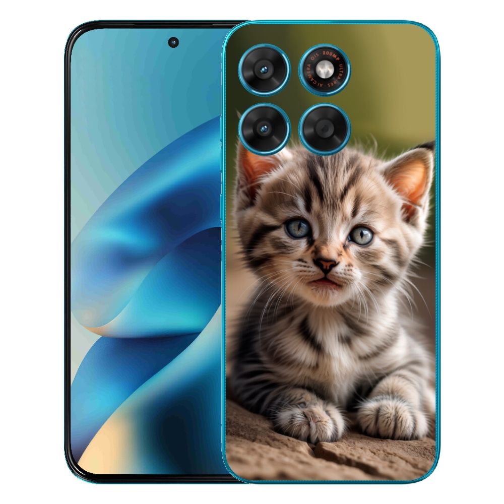 Gelový kryt mmCase na Motorola Moto G87/G77/G67 - roztomilé kotě 9