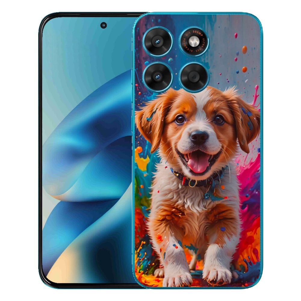 Gelový kryt mmCase na Motorola Moto G87/G77/G67 - roztomilé štěně 3