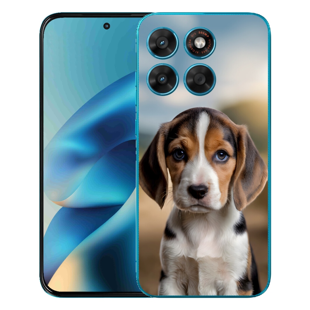 Gelový kryt mmCase na Motorola Moto G87/G77/G67 - roztomilý bígl