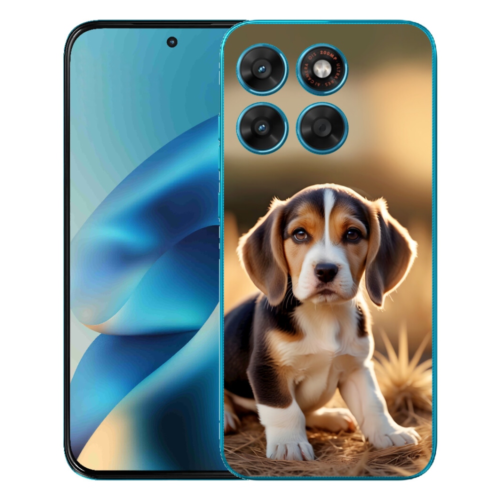 Gelový kryt mmCase na Motorola Moto G87/G77/G67 - roztomilý bígl