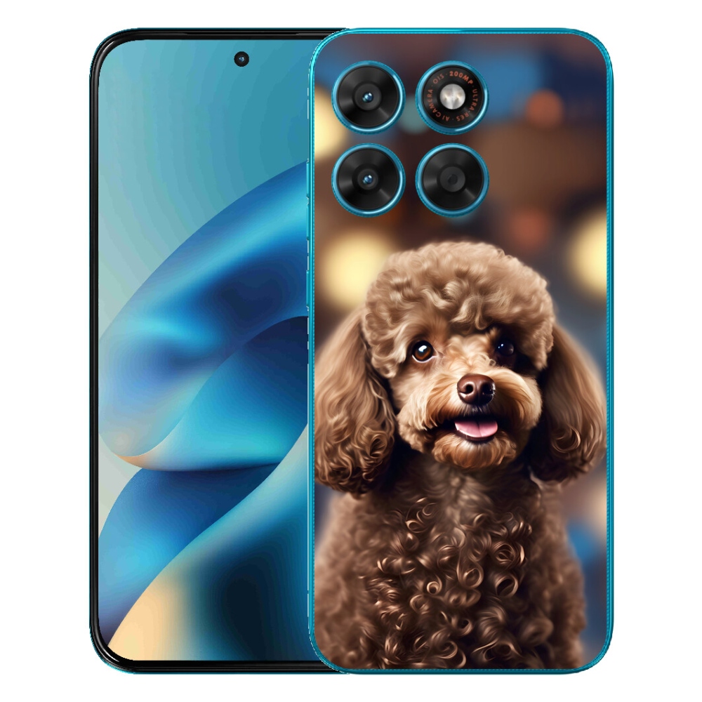 Gelový kryt mmCase na Motorola Moto G87/G77/G67 - roztomilý pudl