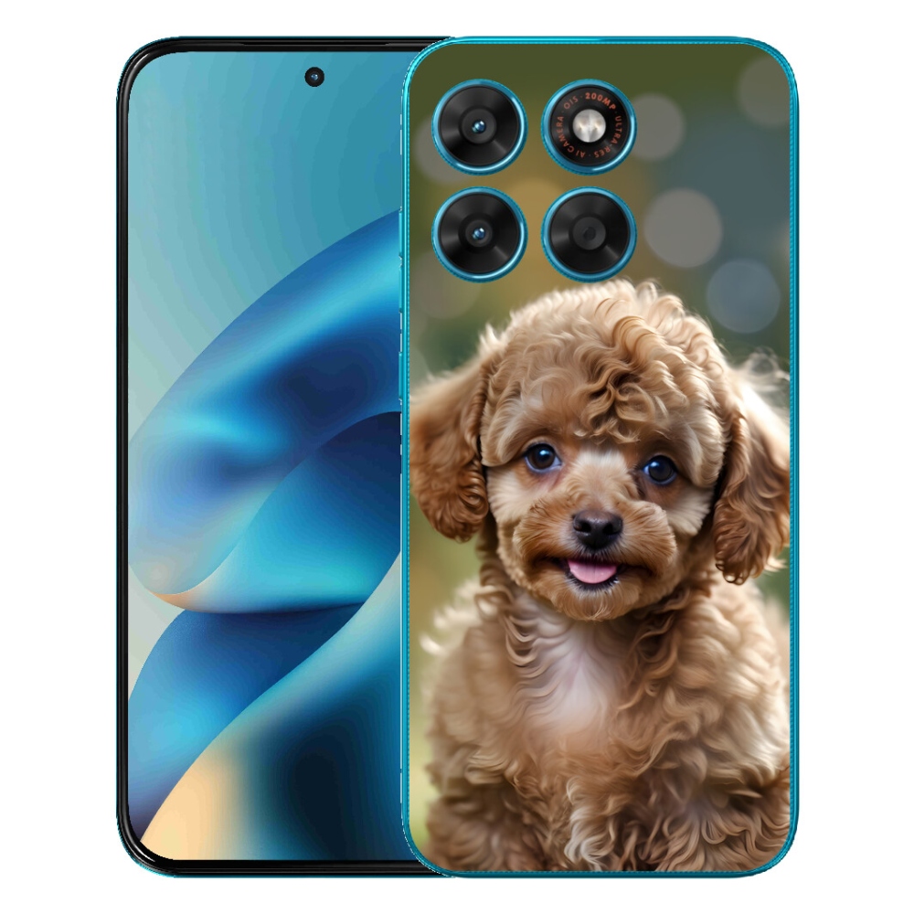Gelový kryt mmCase na Motorola Moto G87/G77/G67 - roztomilý pudl