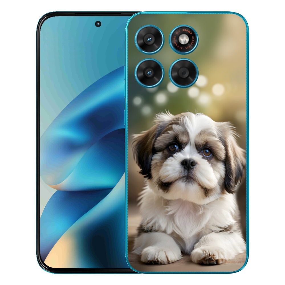 Gelový kryt mmCase na Motorola Moto G87/G77/G67 - roztomilý shih-tzu