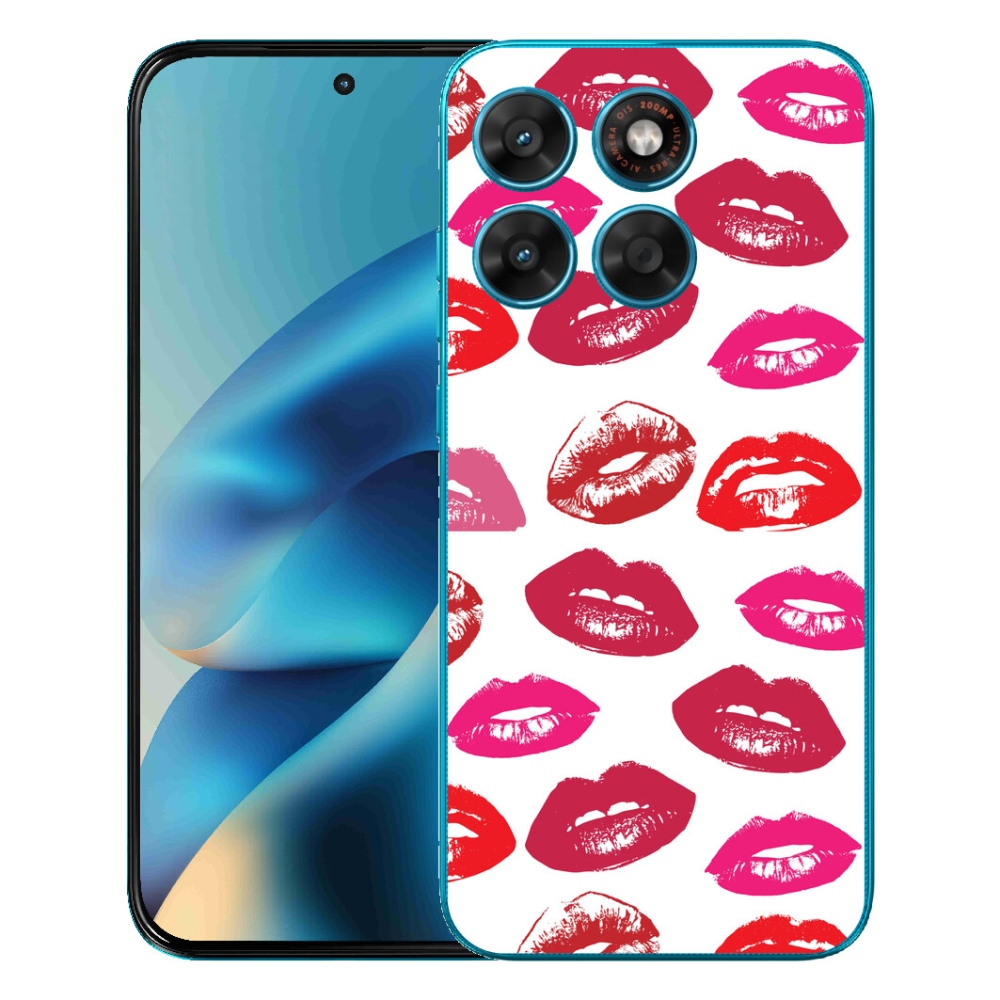 Gelový kryt mmCase na Motorola Moto G87/G77/G67 - rty