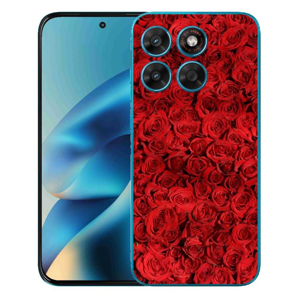 Gelový kryt mmCase na Motorola Moto G87/G77/G67 - růže