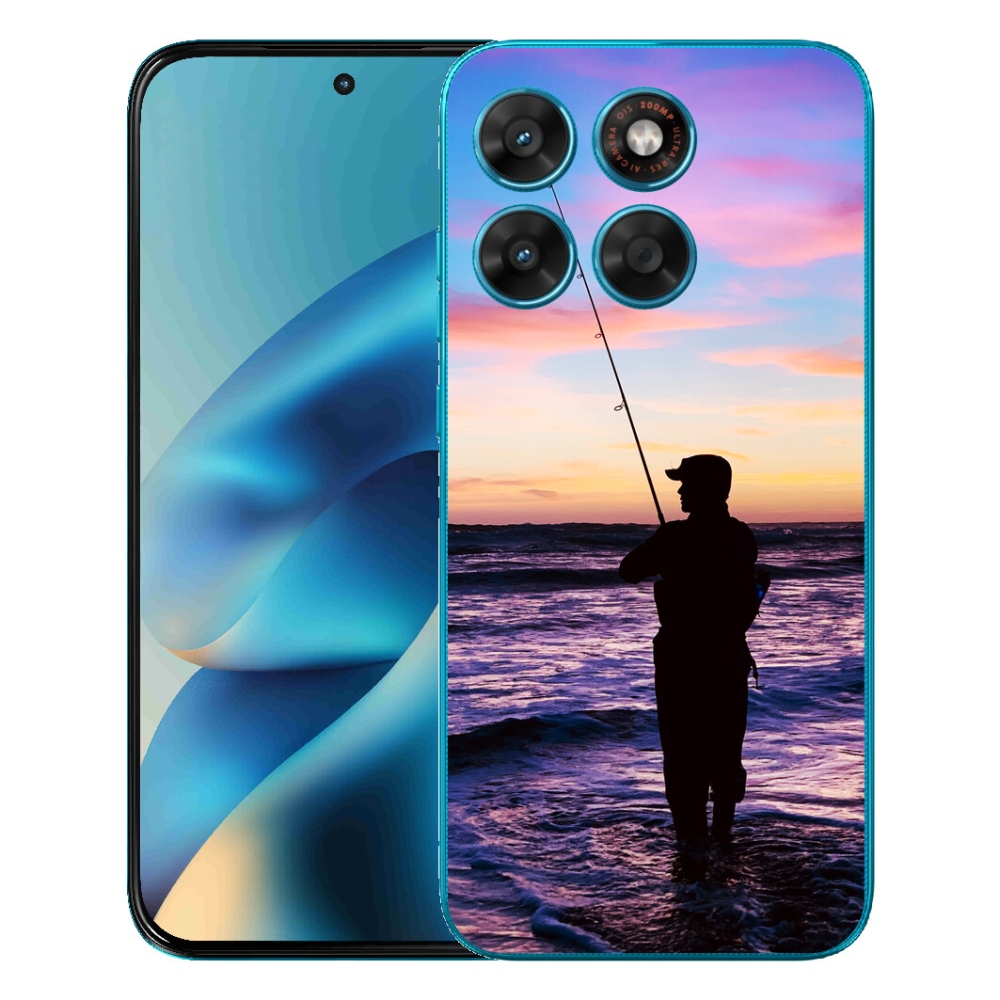 Gelový kryt mmCase na Motorola Moto G87/G77/G67 - rybaření 1