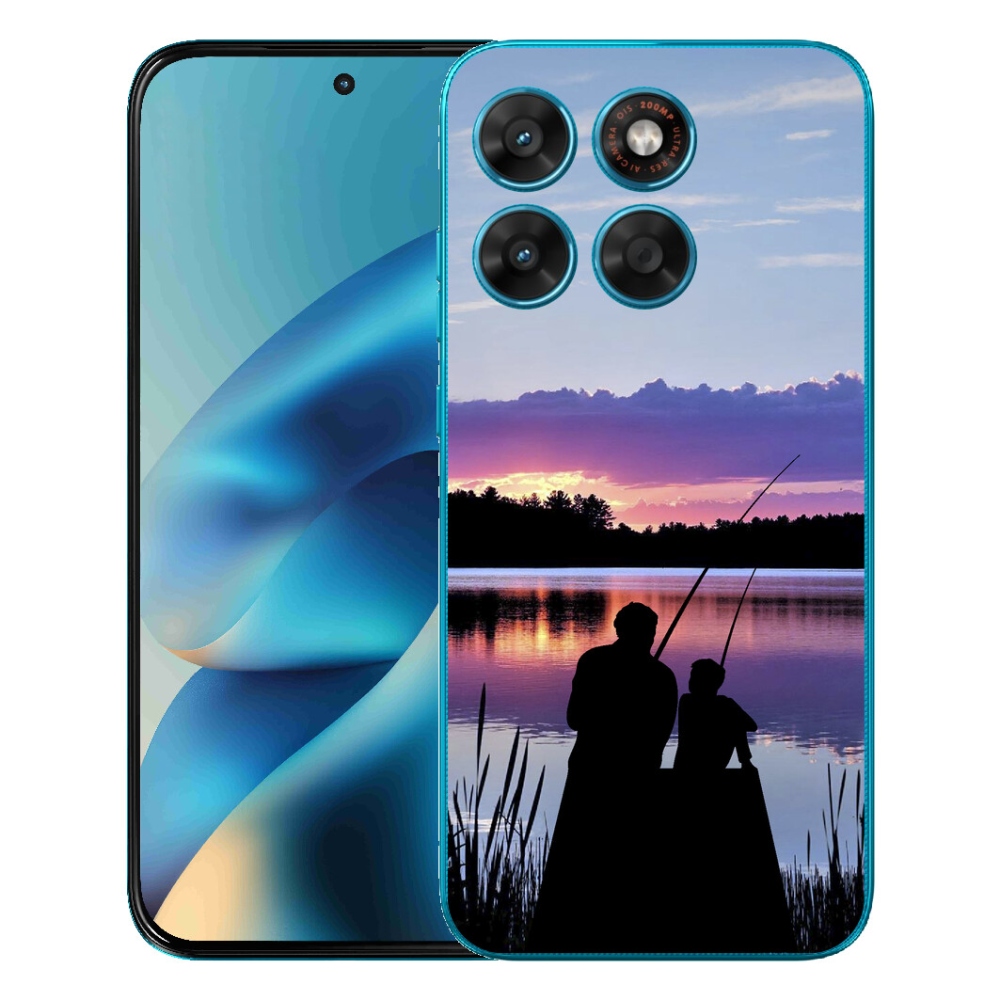 Gelový kryt mmCase na Motorola Moto G87/G77/G67 - rybaření 2