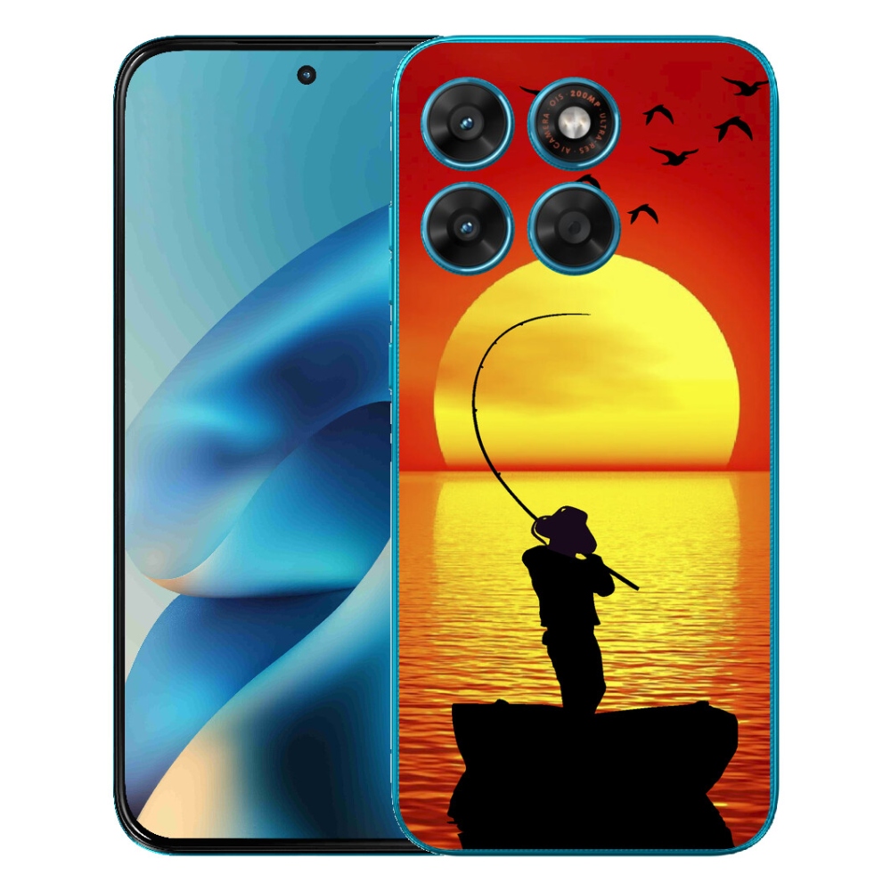 Gelový kryt mmCase na Motorola Moto G87/G77/G67 - rybaření