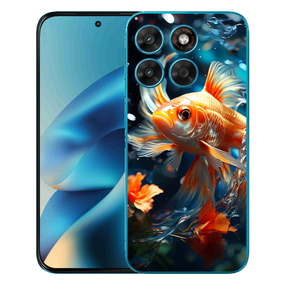 Gelový kryt mmCase na Motorola Moto G87/G77/G67 - rybka