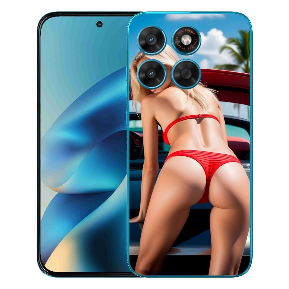 Gelový kryt mmCase na Motorola Moto G87/G77/G67 - sexy žena 2