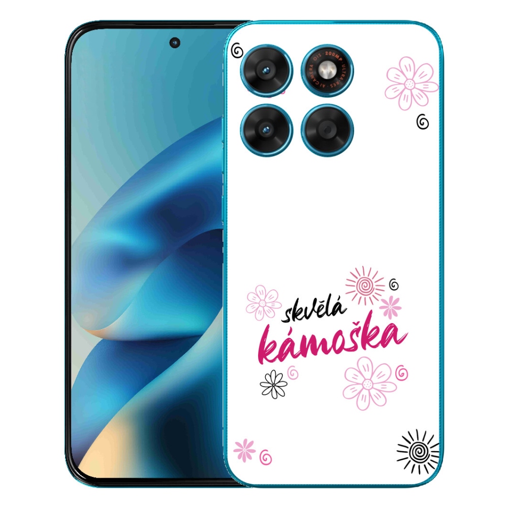 Gelový kryt mmCase na Motorola Moto G87/G77/G67 - skvělá kámoška bílé pozadí