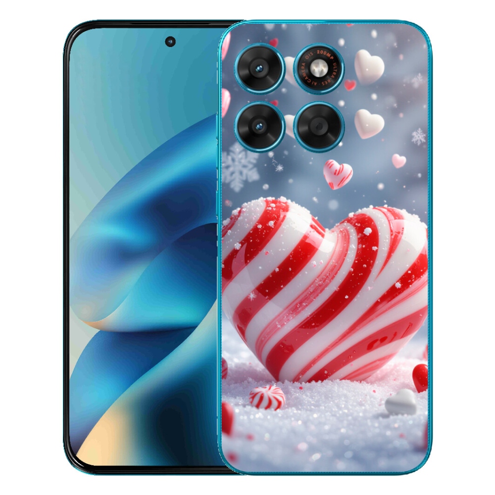 Gelový kryt mmCase na Motorola Moto G87/G77/G67 - sladké srdce