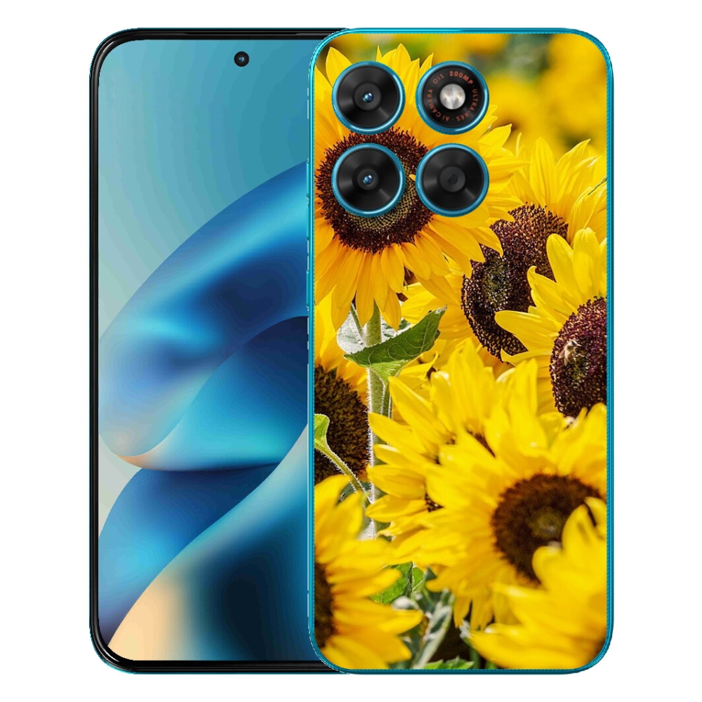 Gelový kryt mmCase na Motorola Moto G87/G77/G67 - slunečnice