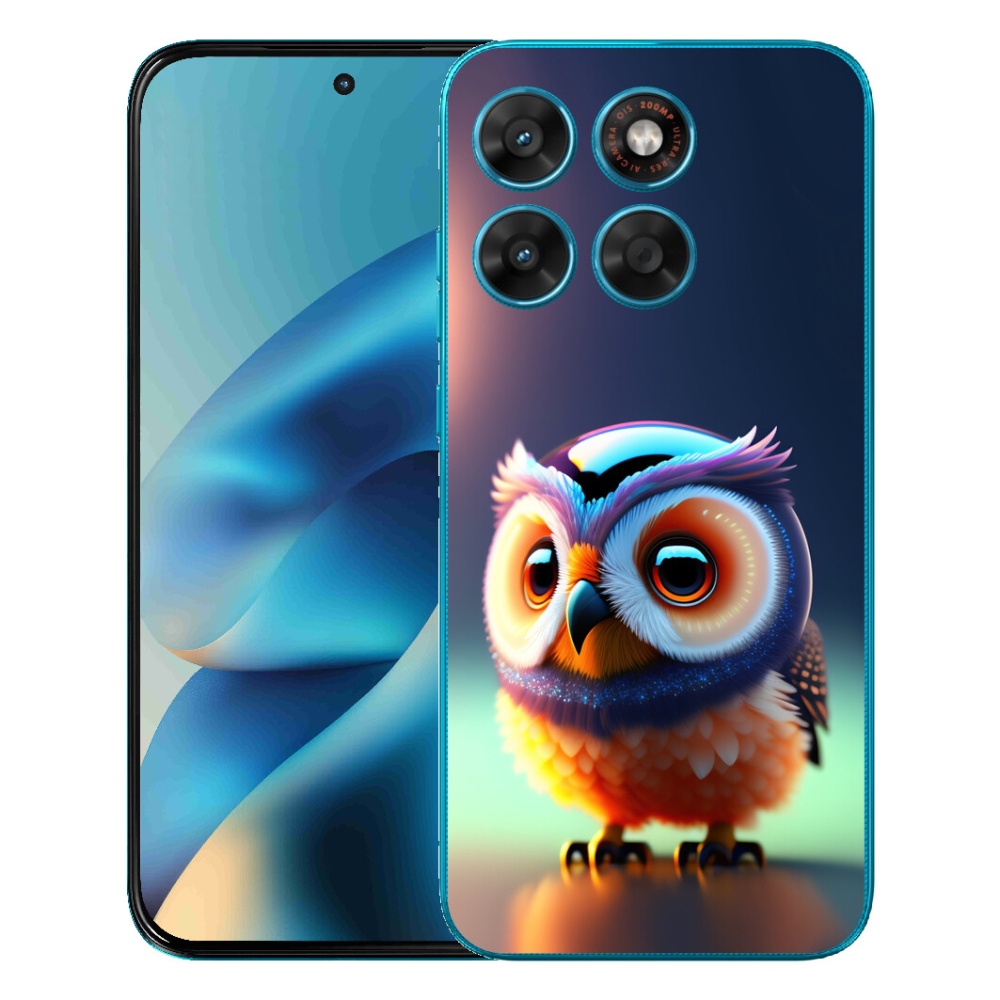 Gelový kryt mmCase na Motorola Moto G87/G77/G67 - sovička