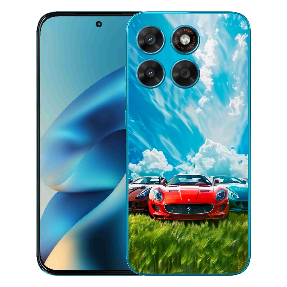 Gelový kryt mmCase na Motorola Moto G87/G77/G67 - sportovní vozy